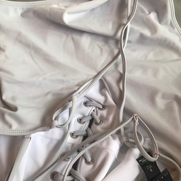 LA Hearts lace up one-piece swimsuit - Picture 5 of 5